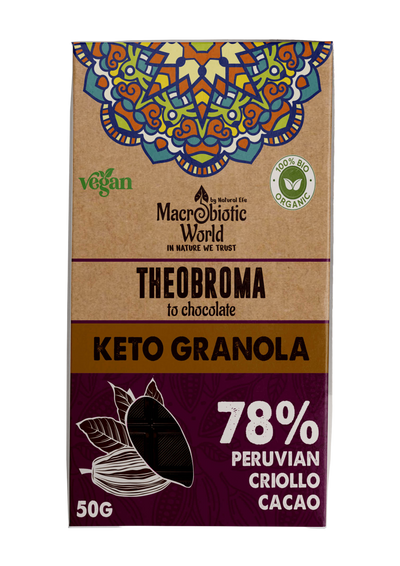 Organic Chocolate Vegan 50g , Keto Granola