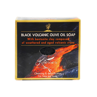 Black Volcanic Olive Oil Soap With Bentonite Clay