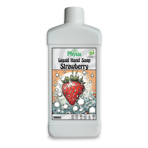 PHYSIS | Natural Soapberry Probiotic Liquid Hand Soap | Strawberry สบู่เหลวล้างมือ กลิ่นสตอเบอรี่ 1000ml