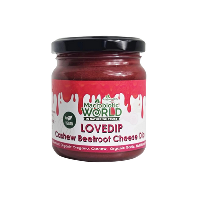 Lovedip | Cashew Beetroot Cheese Dip - Organic Bio