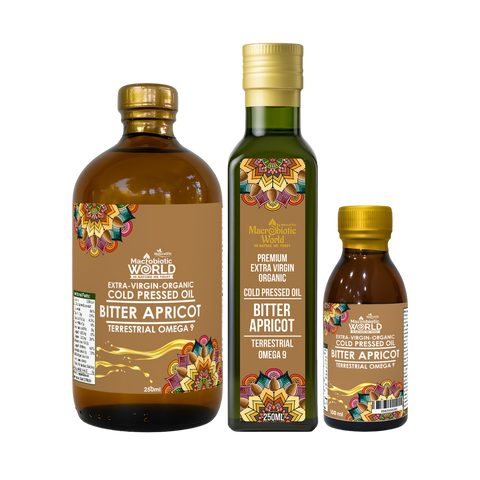 Organic/Bio | Extra Virgin Cold Pressed Bitter Apricot Kernels Oil