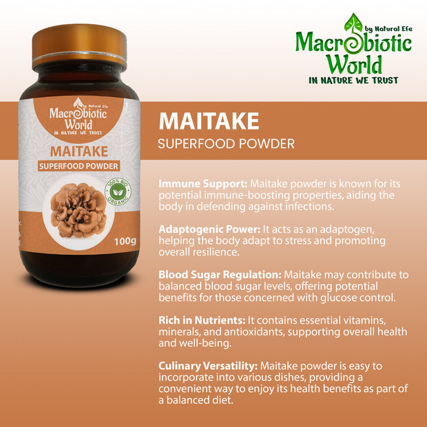 Organic / Bio Maitake Powder | ผงไมตาเกะ 100g