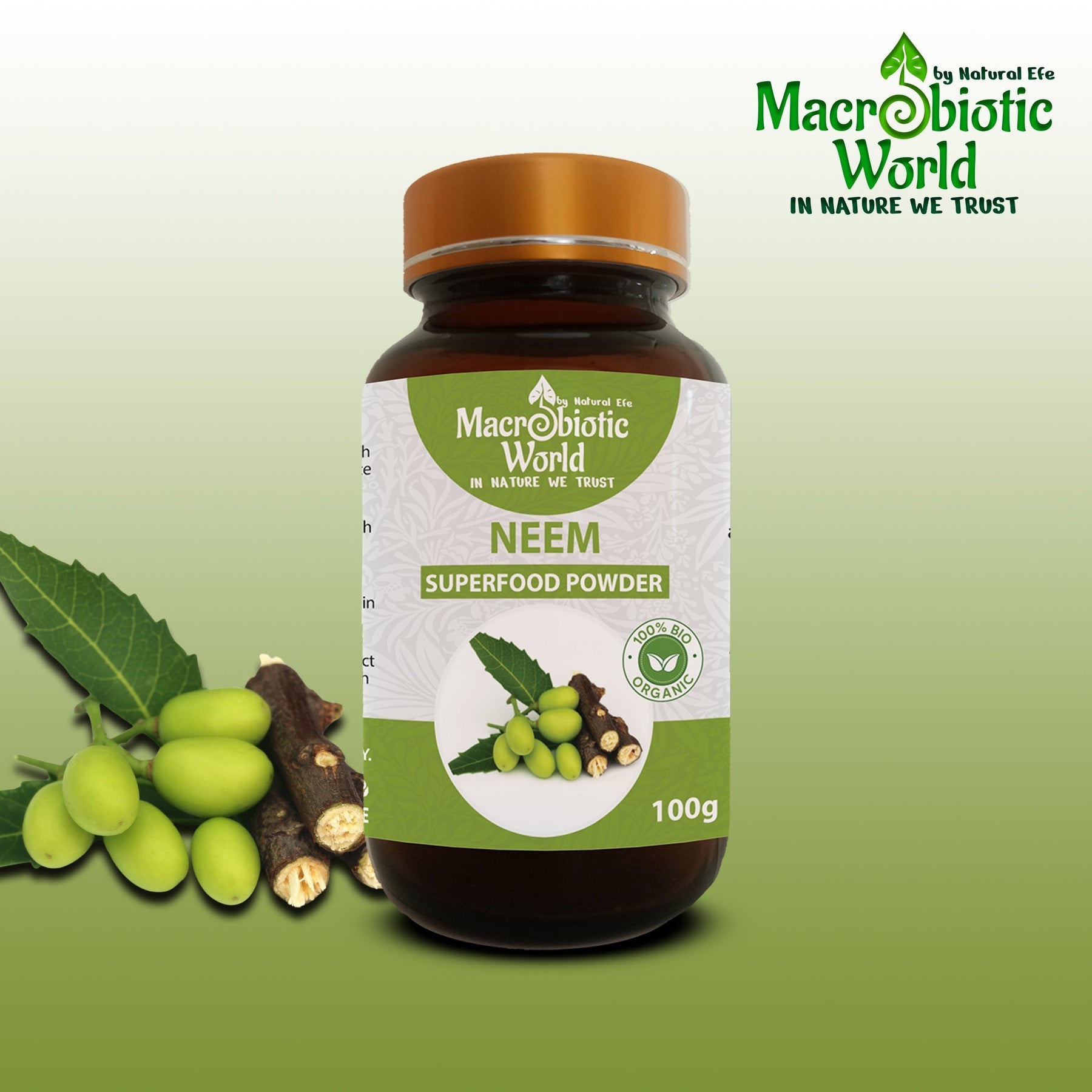 Neem Powder - Organic Bio – Macrobiotic World