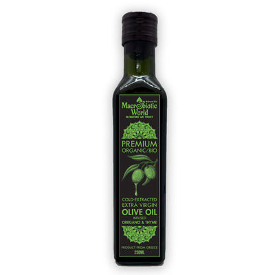 Organic/Bio | Premium Extra Virgin Olive Oil Infused Oregano & Thyme