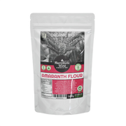 Package of Organic Bio Amaranth Flour with visible branding on a white background