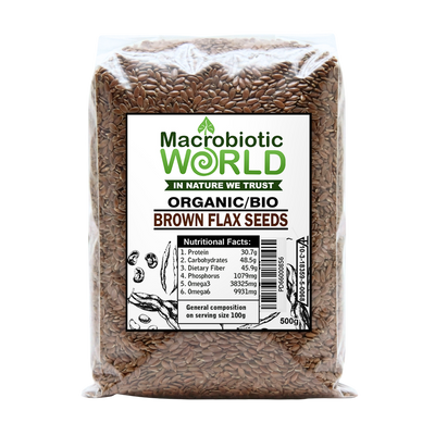 Brown Flax Seeds - Organic Bio