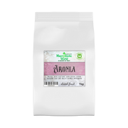 White package with a pink label on a white background