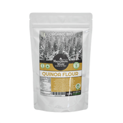 Package of Organic Bio Quinoa Flour from Macrobiotic World on a white background