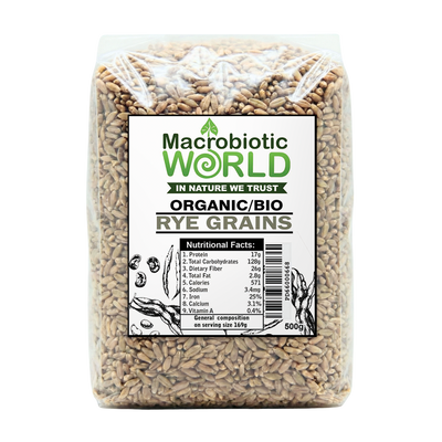 Rye Grains - Organic Bio
