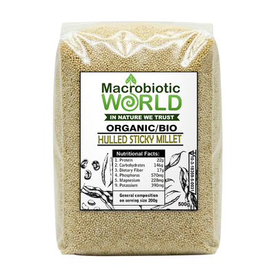 Sticky Millet Hulled Grains - Organic Bio