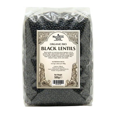 Black Lentils - Organic Bio