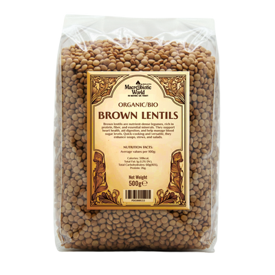 Brown Lentils - Organic Bio