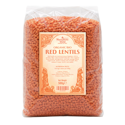 Red Lentils - Organic Bio