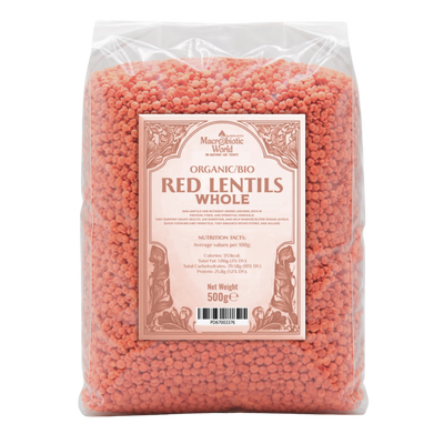 Organic/Bio Red Lentil Whole