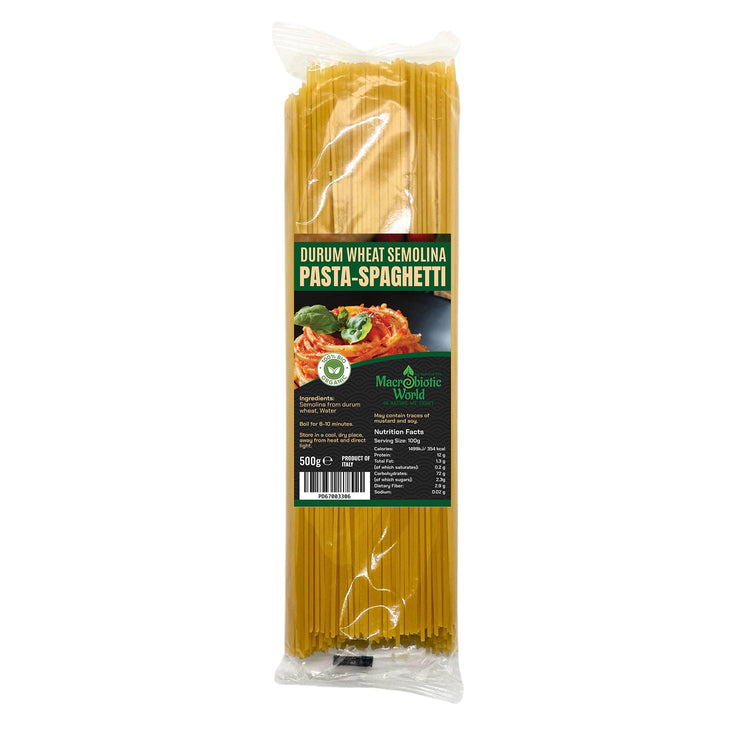 Organic/Bio Durum Wheat Semolina Pasta-Spaghetti
