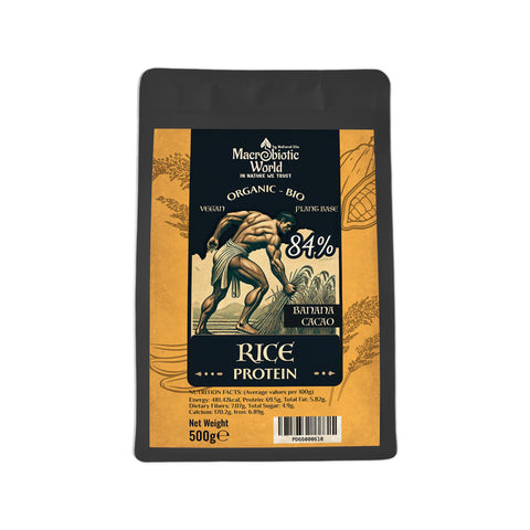 Organic / Bio| Probiotic Rice Protein 84% with Banana and Cacao 500g