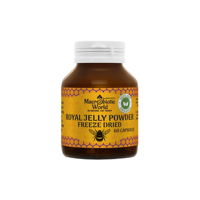Royal Jelly Powder Capsules - Organic Bio