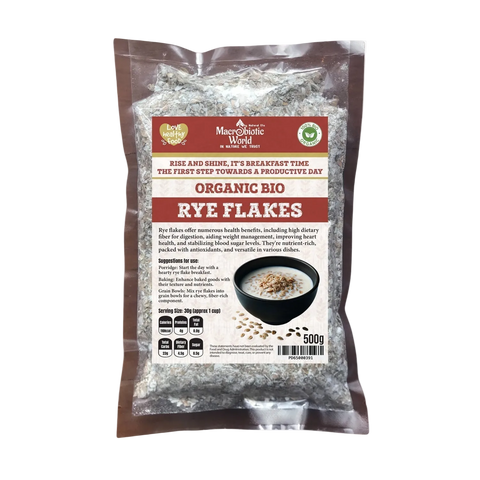 Rye Flakes - Organic Bio – Macrobiotic World