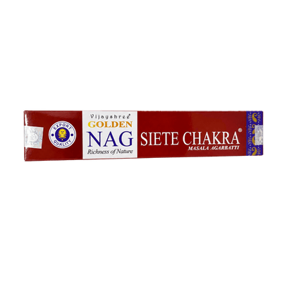 GOLDEN NAG - Seven Chakra Premium Incense Sticks