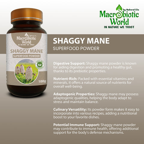 Organic/Bio | Shaggy Mane Mushroom Powder