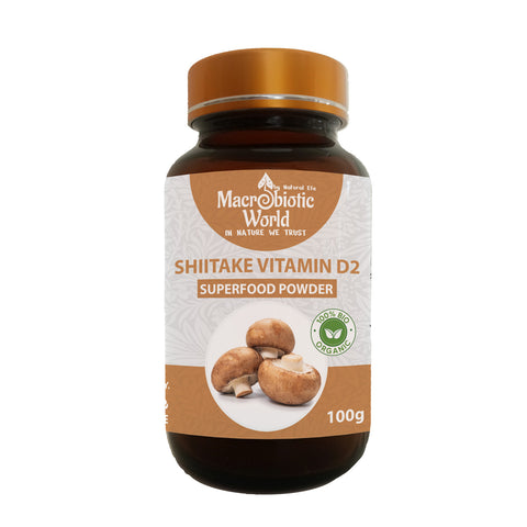 Organic-Bio Vitamin D2 Shiitake Mushroom Powder | ผงเห็ดชิตาเกะ