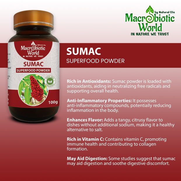 Organic-Bio Sumac Powder 100g