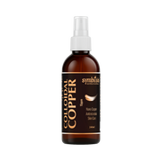 Bottle of Symbiosis Colloidal Copper on a white background