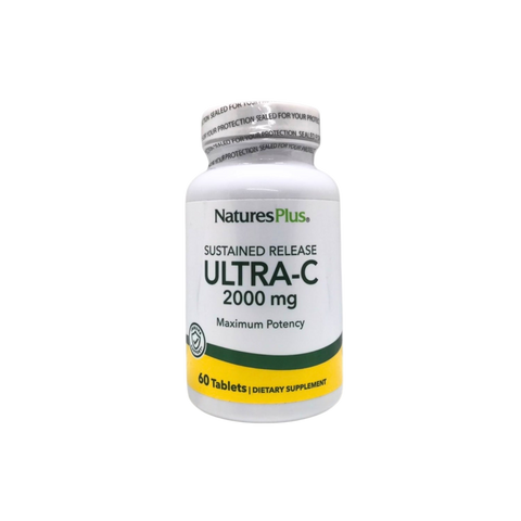 NaturesPlus Ultra-C 2000 mg supplement bottle on a white background