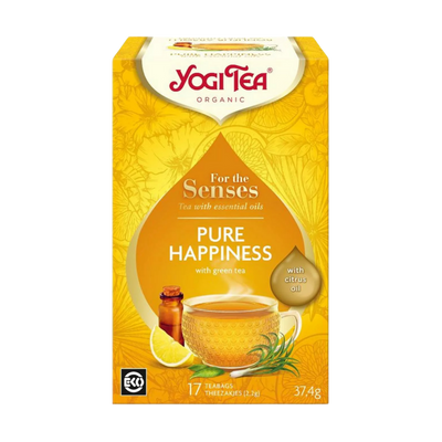 Yogi Tea Pure Happiness - With Citrus & Lemon Grass Essential Oils - Organic Bio