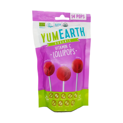 Yumearth Organic Lollipops With Vitamin C