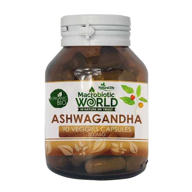 Organic/Bio Ashwagandha 90 Veggies Capsules 500mg