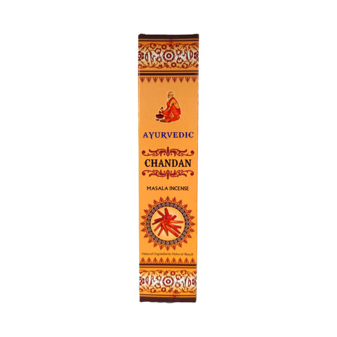 AYURVEDIC | CHANDAN Masala Indian incense sticks ธูปหอมจันดัน 15g