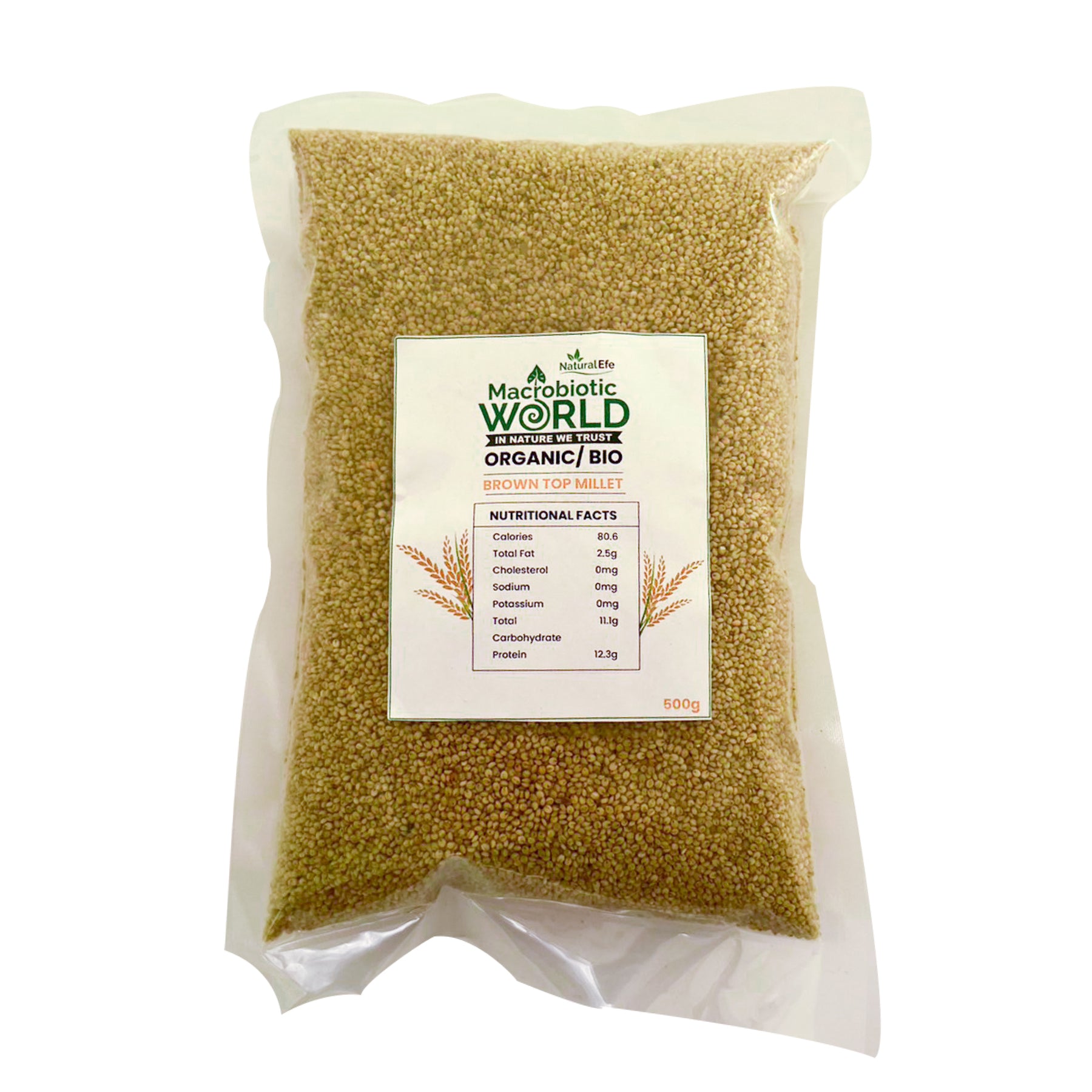 OrganicBio Brown Top Millet Macrobiotic World