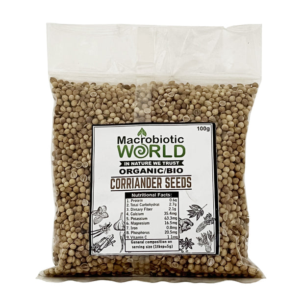 Organic/BIO | Spices & Herbs | Coriander Seeds เมล็ดผักชี 100g