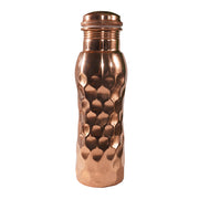 Copper | Diamond Water Bottle l ขวดน้ำทองแดง ลายไดมอนด์