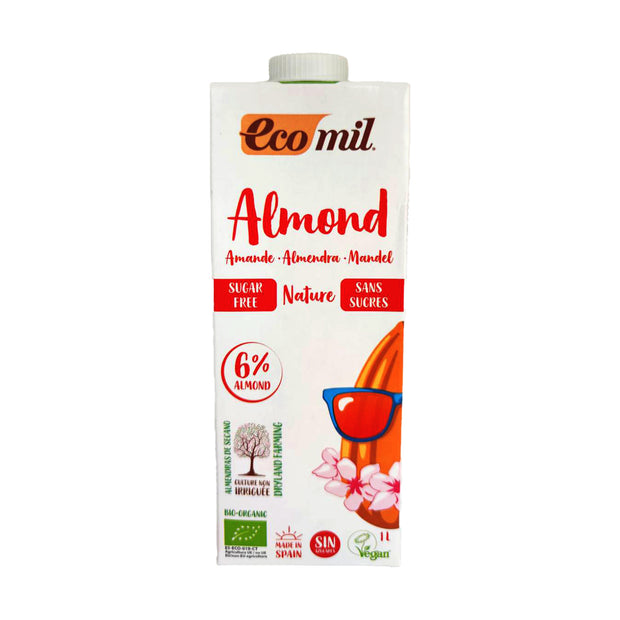 Organic/BIO Vegan Eco Mil Almond - Nature and Sugar Free 1L
