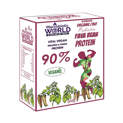 Organic/Bio l Fava Bean Protein โปรตีนถั่วฟาวา 500g