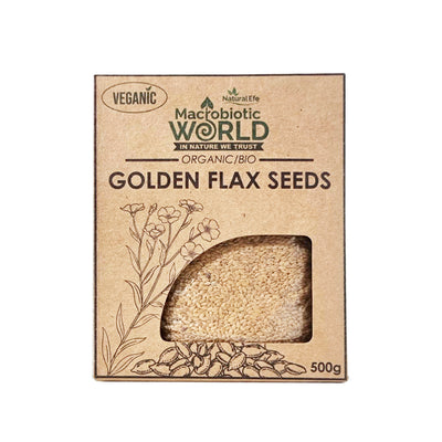 Organic-Bio Golden Flax Seeds เมล็ดแฟลกซ์ สีเหลืองทอง