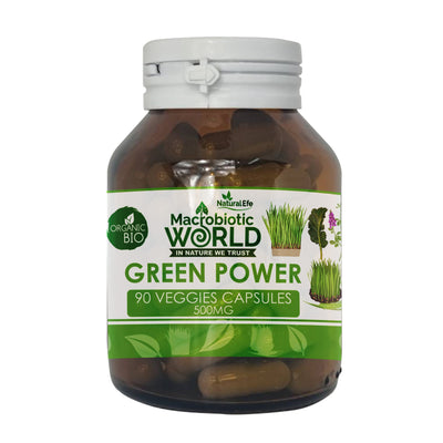 Organic/Bio Green Power 90 Veggie Capsules 500mg