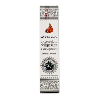 Incense sticks - AYURVEDIC White Sage ธูปหอม ไวท์เซส 15g