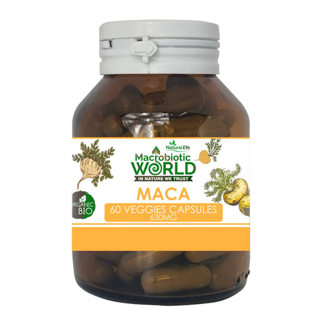 Organic/Bio Maca 60 Veggies Capsules 630mg / ผงมาคาแคปซูล