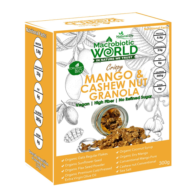 Organic-Bio Granola | Mango & Cashew Nut 300g