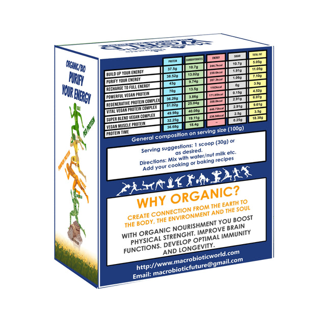 Organic / Bio Vital Vegan Protein | Purify Your Energy 500g