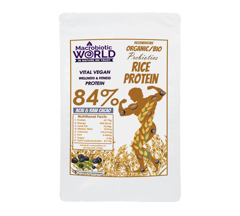 Rice Protein 84% with Acai and Raw Cacao