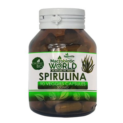 Organic/Bio Spirulina 90 Veggies Capsules 500mg