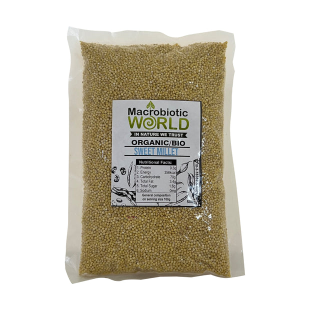 Organic-Bio Sweet Millet Hulled Grains เมล็ดข้าวฟ่างหวาน