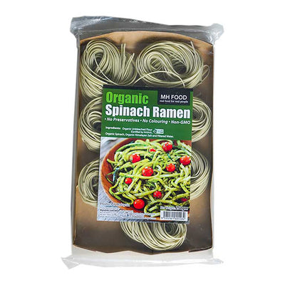 Organic Spinach Ramen | เส้นราเมนผักโขม 250g