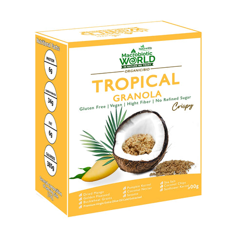 Organic/BIO / GRANOLA / Crispy Tropical Granola | คริสปี้ กราโนล่า ทรอปิคอล 300g