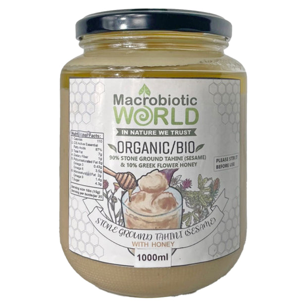 Organic/Bio Stone Ground Tahini Sesame with Honey 900g