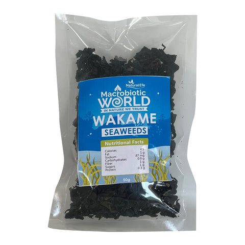Organic-Bio Wakame Seaweed สาหร่าย วากาเมะ 50g
